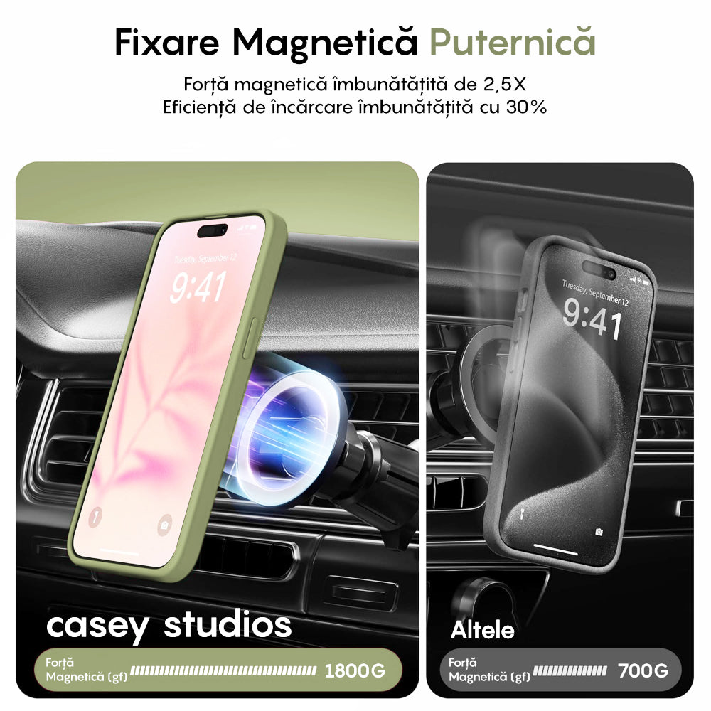 Husa MagSafe - iPhone 12/12 Pro - Verde Deschis