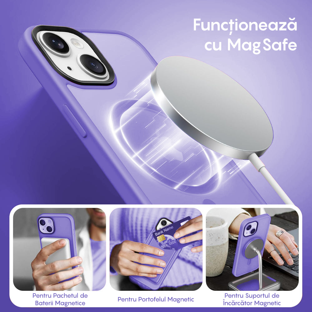 Husa MagSafe - iPhone 15 Plus - Light Purple