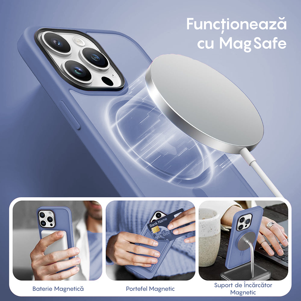 Husa MagSafe - iPhone 15 Pro Max - Yuenfeng Blue