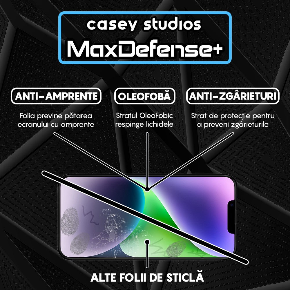 3x MaxDefense+ Glass Screen Protector Pack - iPhone 11 Pro Max - Black