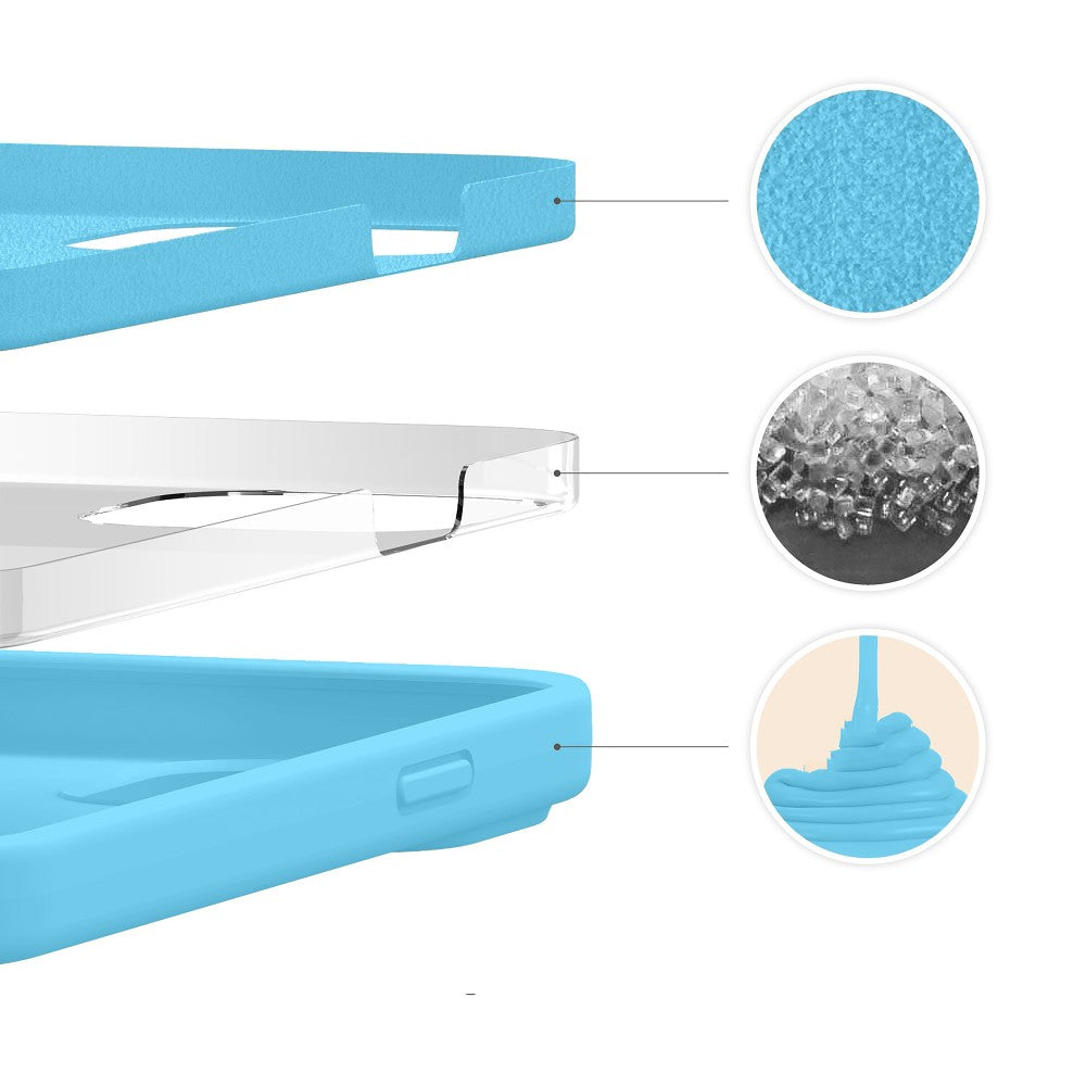 Husa Soft Silicone - iPhone 13 Pro Max - Acid Blue