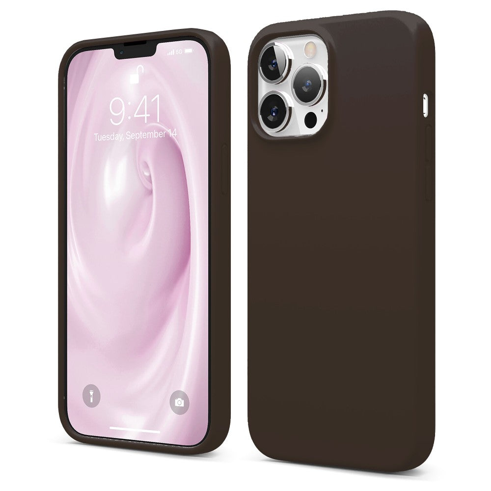 Soft Silicone Case - iPhone 13 Pro Max - Brown