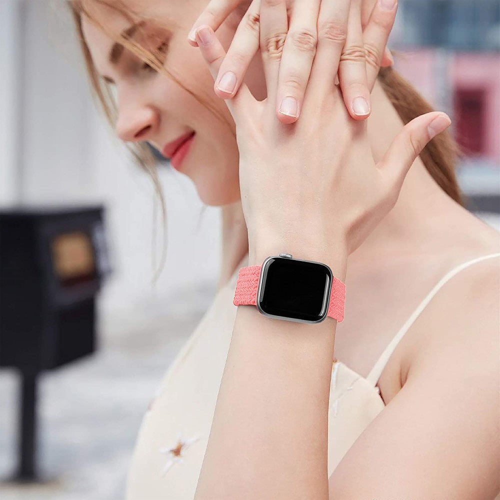 Curea Braided Breeze - Apple Watch 1/2/3/4/5/6/7/8/9/10/11/SE/SE2/SE3/Ultra 1/Ultra 2/Ultra 3 - 42/44/45/46/49 MM - XS - Pink
