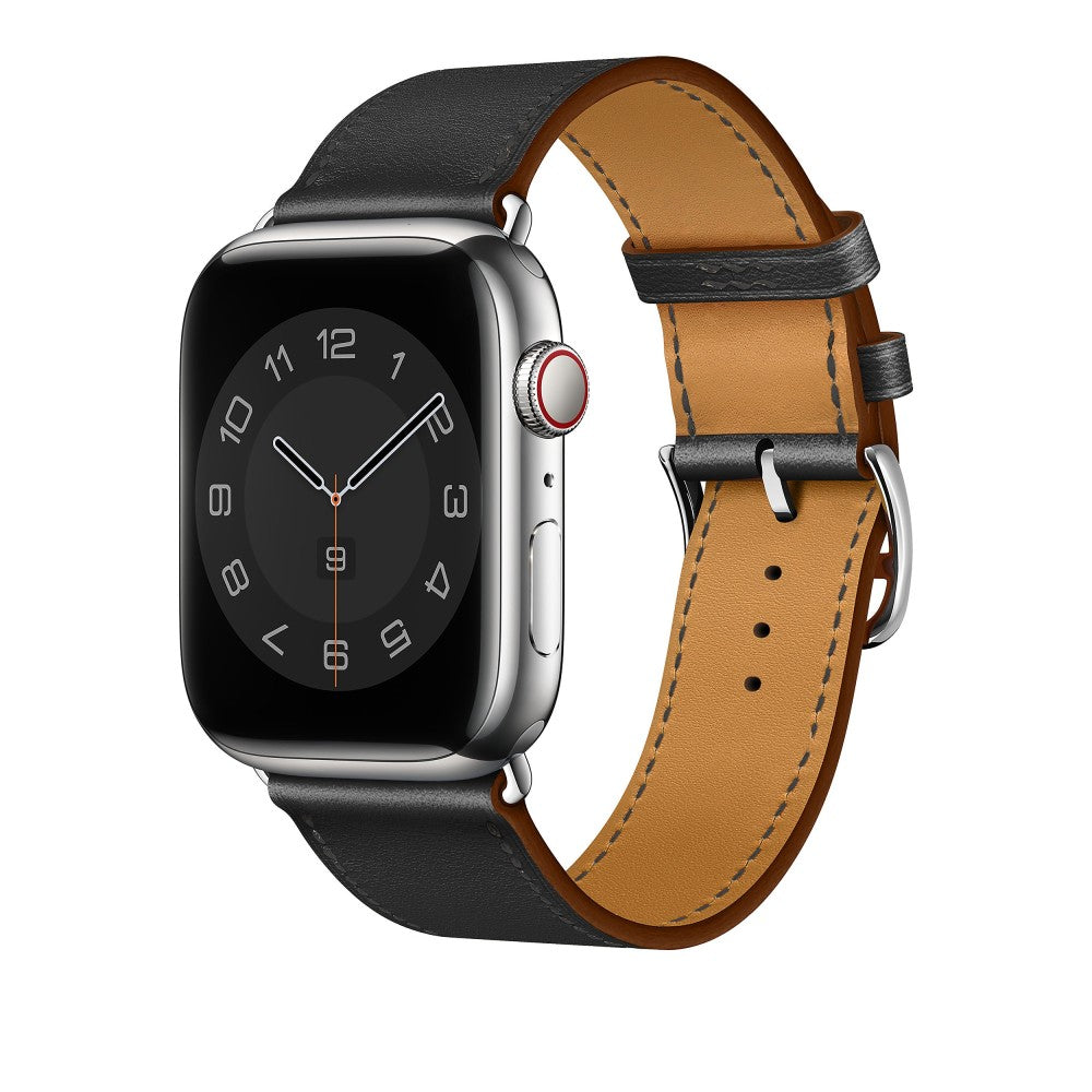 Leather Elegance Strap - Apple Watch 1/2/3/4/5/6/7/8/9/10/11/SE/SE2/SE3/Ultra 1/Ultra 2/Ultra 3 - 42/44/45/46/49 MM - Black