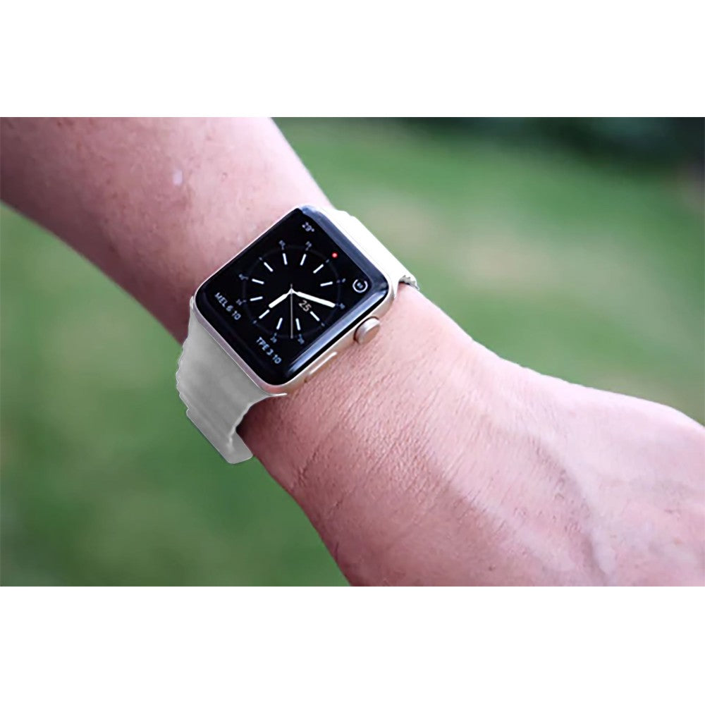 Curea Leather Loop Heritage - Apple Watch 1/2/3/4/5/6/7/8/9/10/11/SE/SE2/SE3 - 38/40/41/42 MM - White