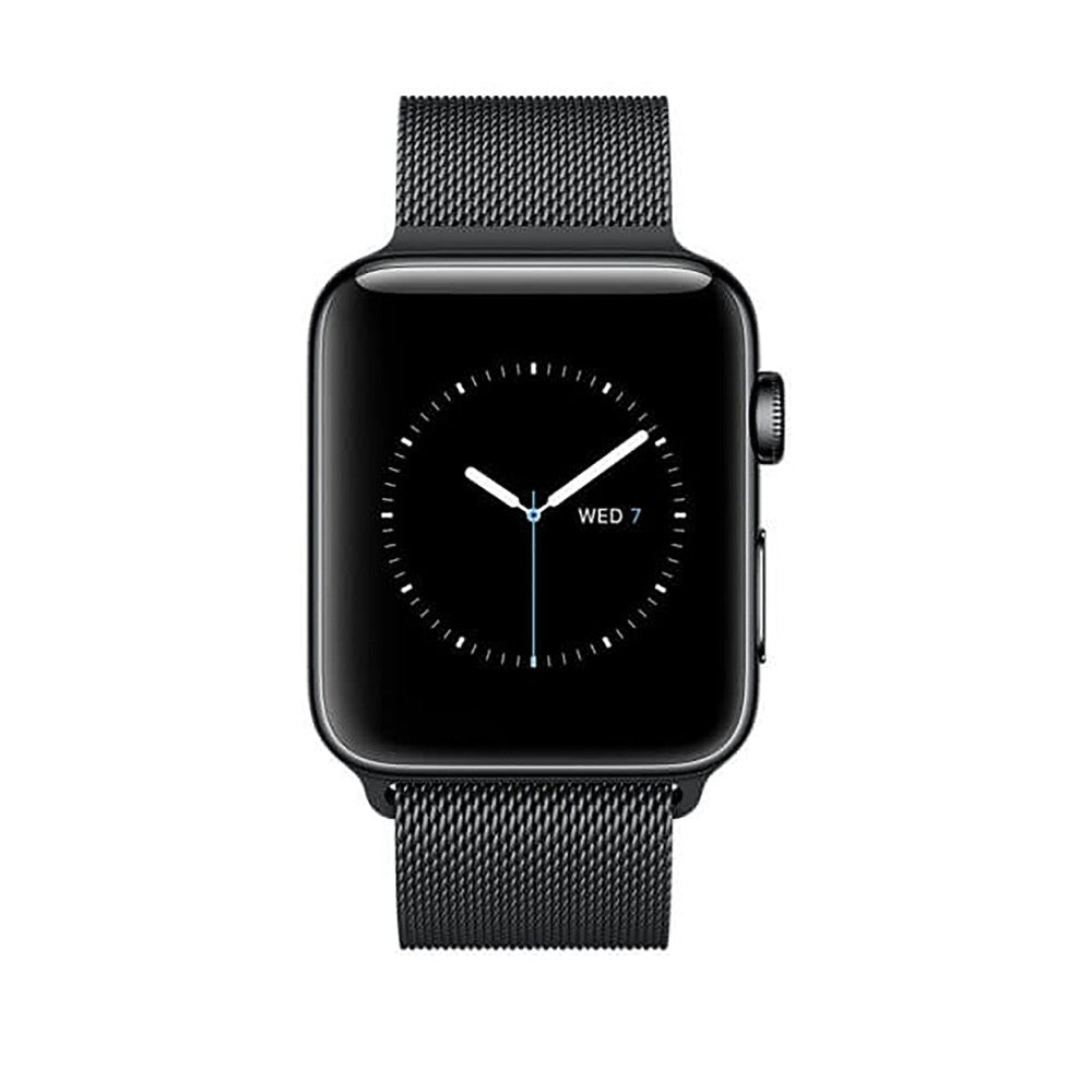 Milanese Classic Strap - Apple Watch 1/2/3/4/5/6/7/8/9/10/11/SE/SE2/SE3/Ultra 1/Ultra 2/Ultra 3 - 42/44/45/46/49 MM - Carbon Black