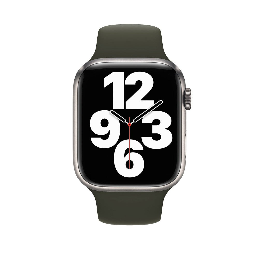 Silicone Sport Strap - Apple Watch 1/2/3/4/5/6/7/8/9/10/11/SE/SE2/SE3 - 38/40/41/42 MM - S/M - Webster Green