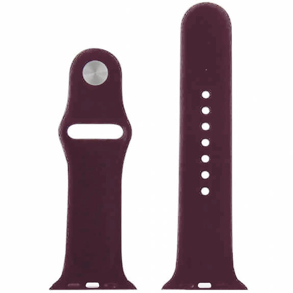 Silicone Sport Strap - Apple Watch 1/2/3/4/5/6/7/8/9/10/11/SE/SE2/SE3/Ultra 1/Ultra 2/Ultra 3 - 42/44/45/46/49 MM - S/M - Wine Red