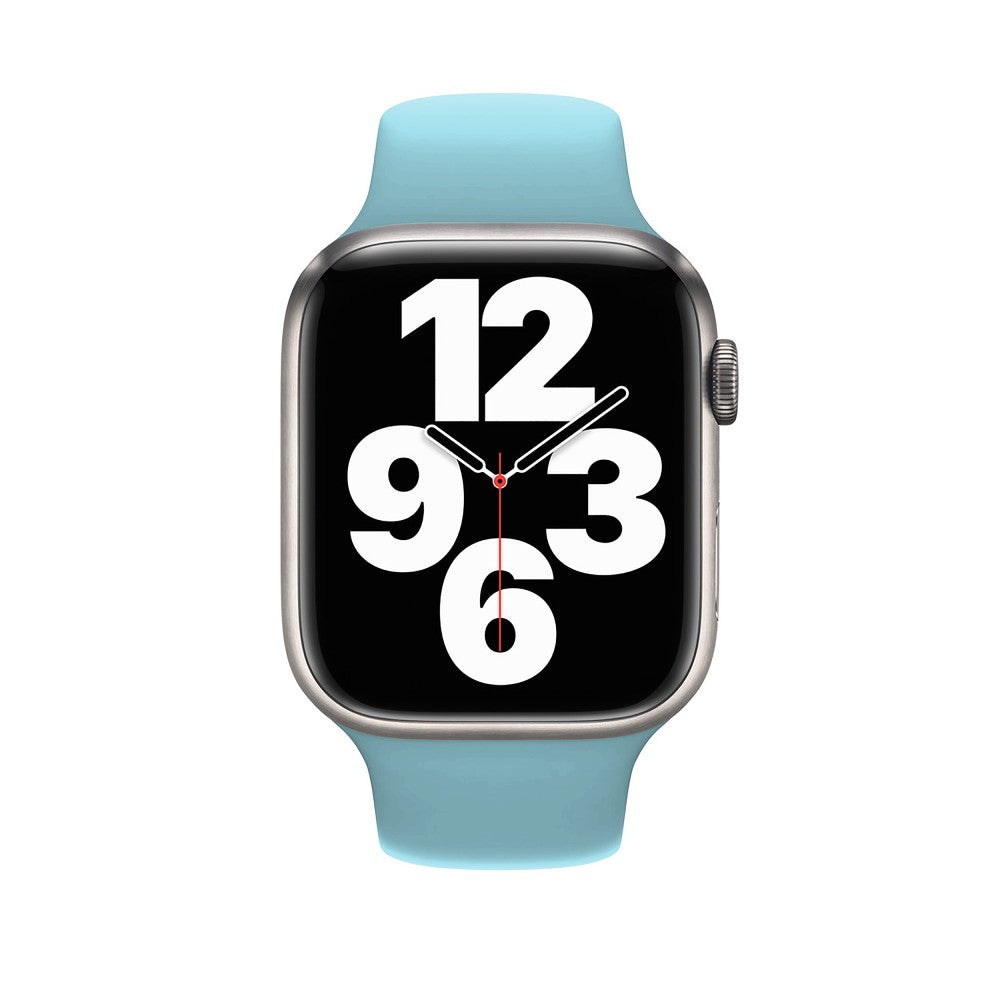 Curea Silicone Sport - Apple Watch 1/2/3/4/5/6/7/8/9/10/11/SE/SE2/SE3/Ultra 1/Ultra 2/Ultra 3 - 42/44/45/46/49 MM - S/M - Baby Blue