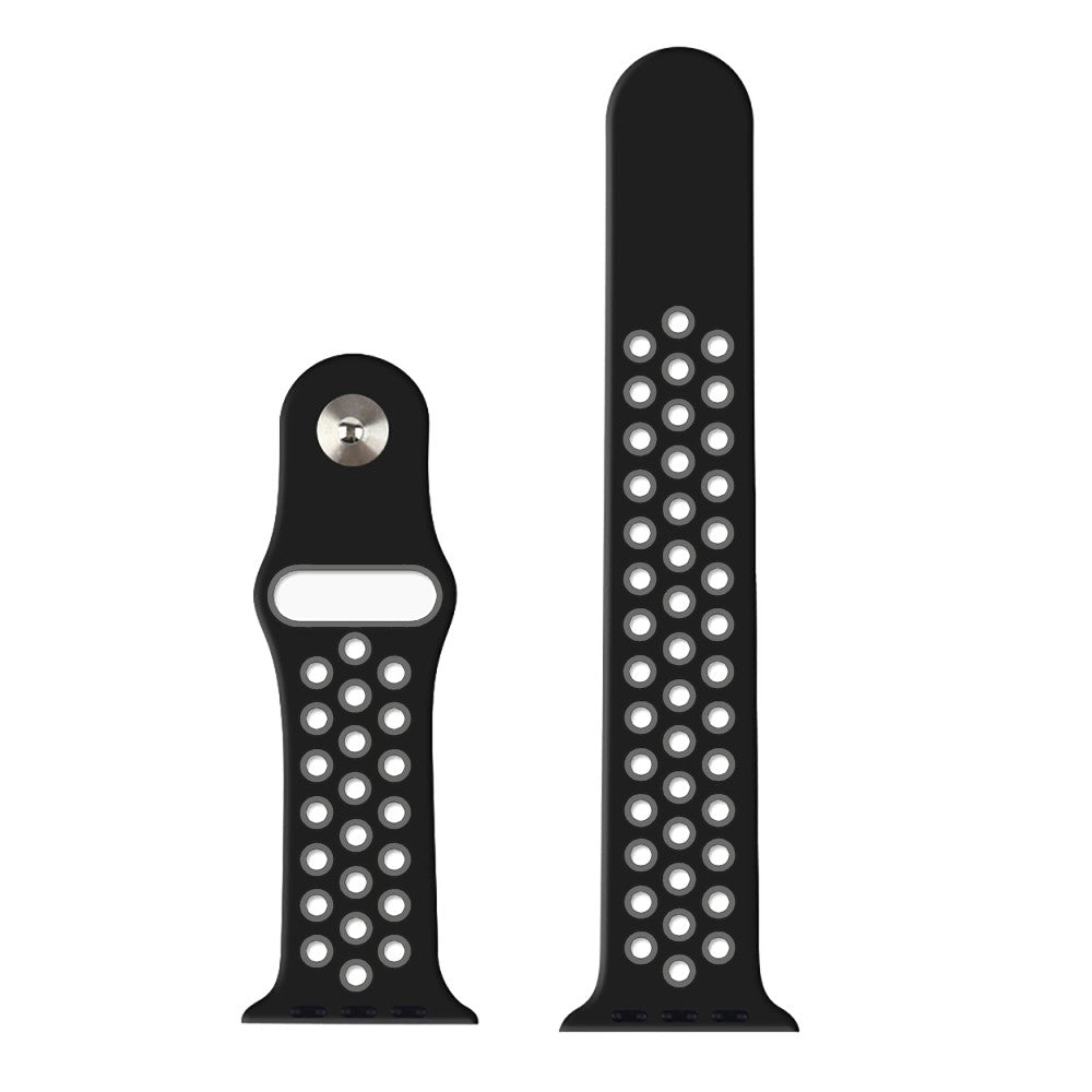 Curea Sport Loop Active - Apple Watch 1/2/3/4/5/6/7/8/9/10/11/SE/SE2/SE3 - 38/40/41/42 MM - S/M - Black/Grey