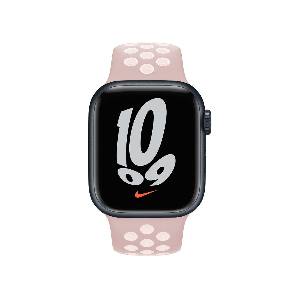 Curea Sport Loop Active - Apple Watch 1/2/3/4/5/6/7/8/9/10/11/SE/SE2/SE3 - 38/40/41/42 MM - S/M - Light Pink/White