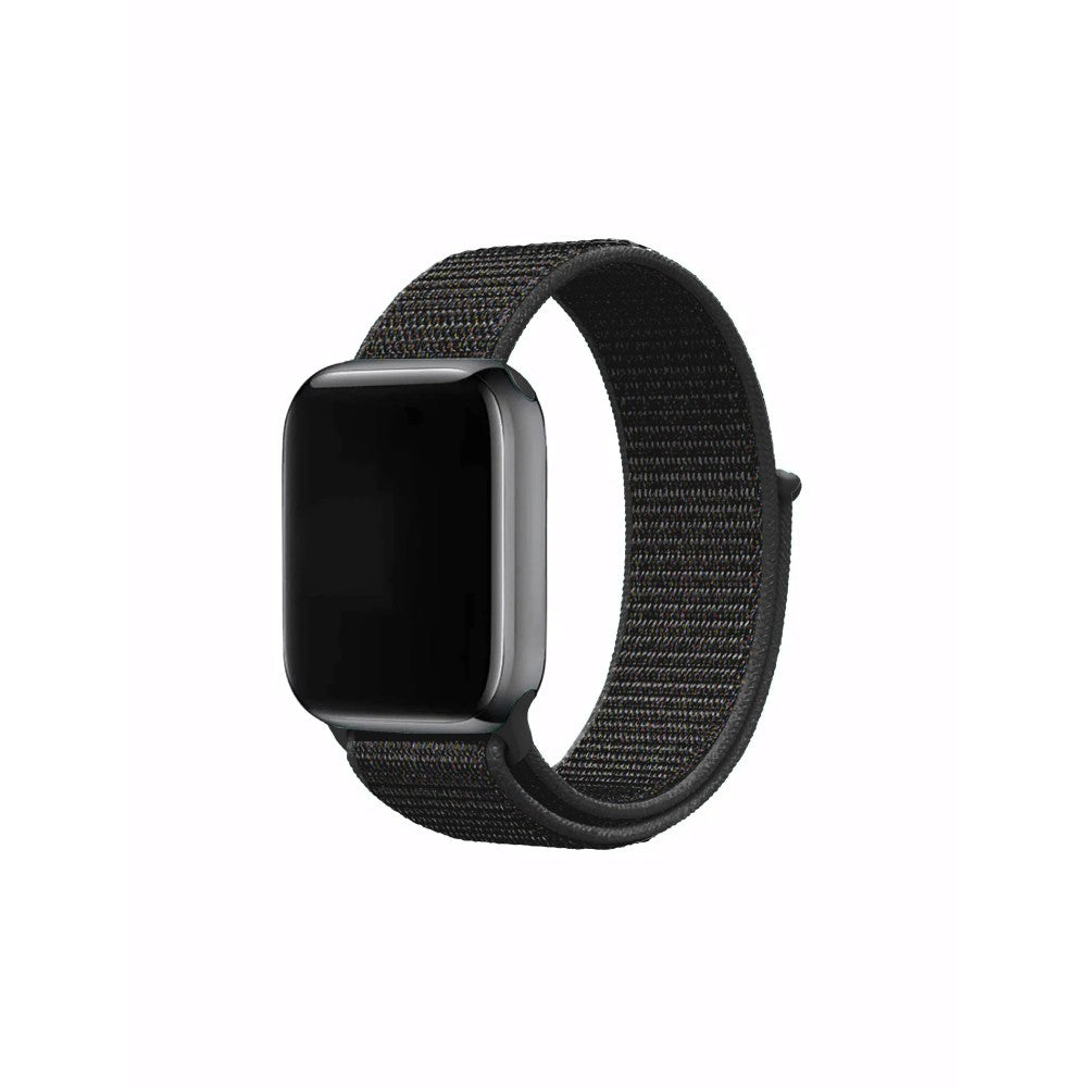 Curea Nylon Classic - Apple Watch 1/2/3/4/5/6/7/8/9/10/11/SE/SE2/SE3 - 38/40/41/42 MM - Black