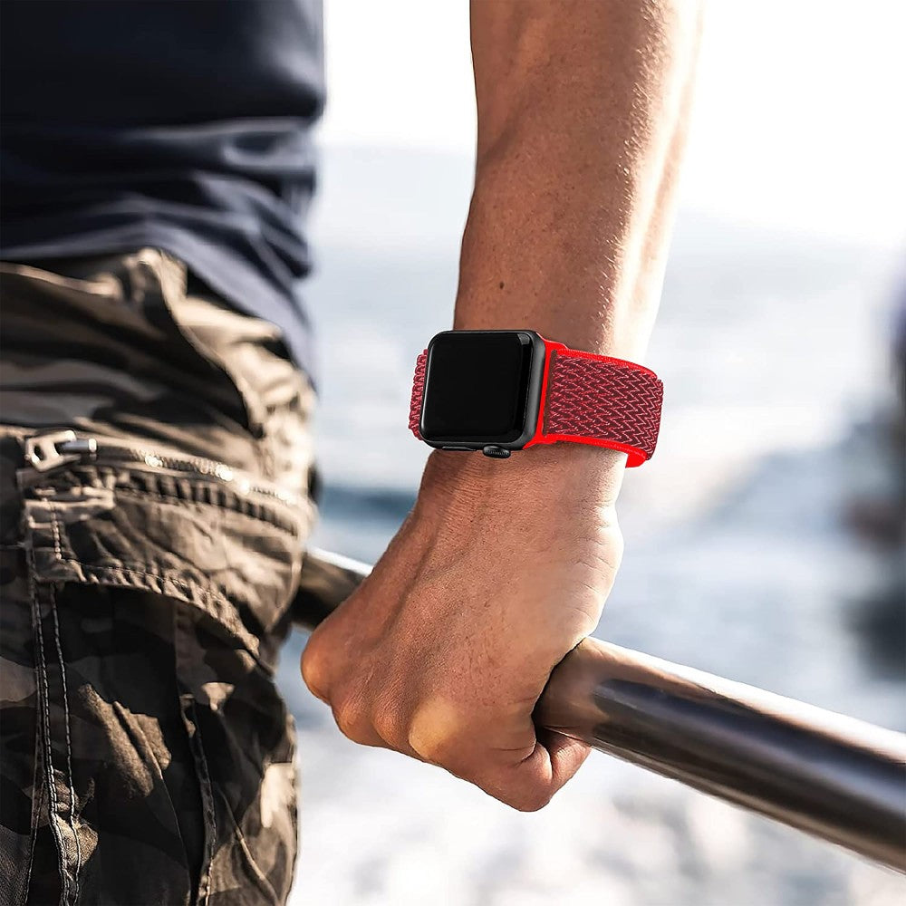 Nylon Classic Strap - Apple Watch 1/2/3/4/5/6/7/8/9/10/11/SE/SE2/SE3/Ultra 1/Ultra 2/Ultra 3 - 42/44/45/46/49 MM - Hibiscus