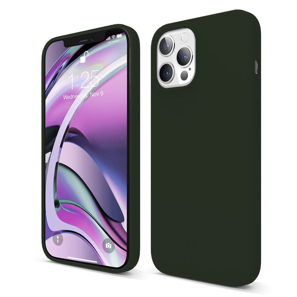 Husa Soft Silicone - iPhone 12 Pro Max - Dark Marine Green