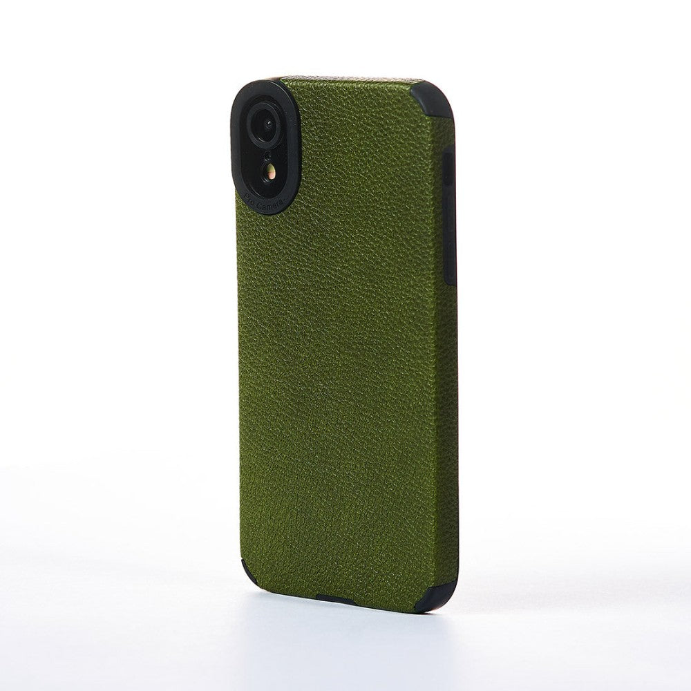 Grained Leather Case - iPhone XR - Green
