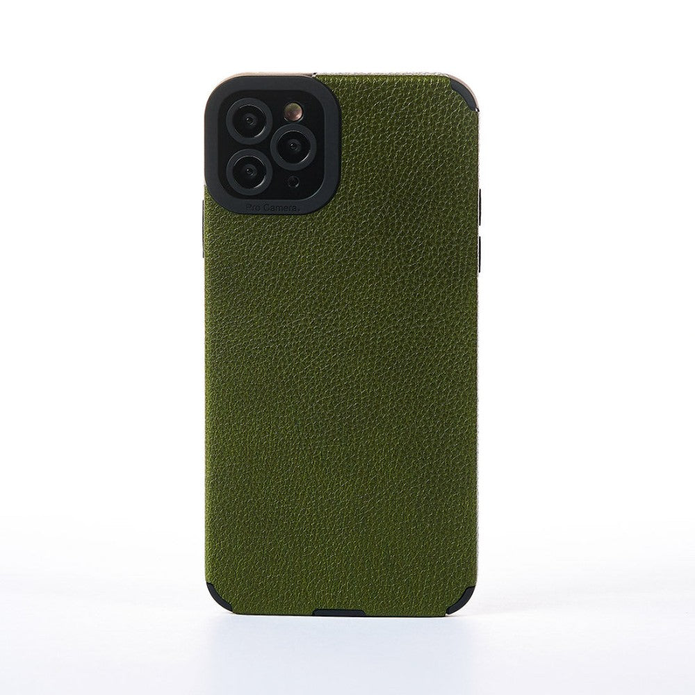 Husa Grained Leather - iPhone 11 Pro Max - Verde