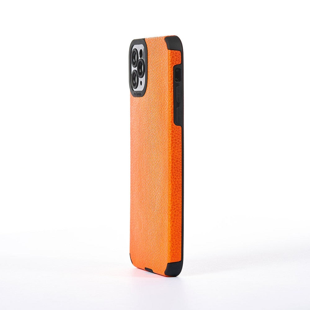 Grained Leather Case - iPhone 11 Pro Max - Orange