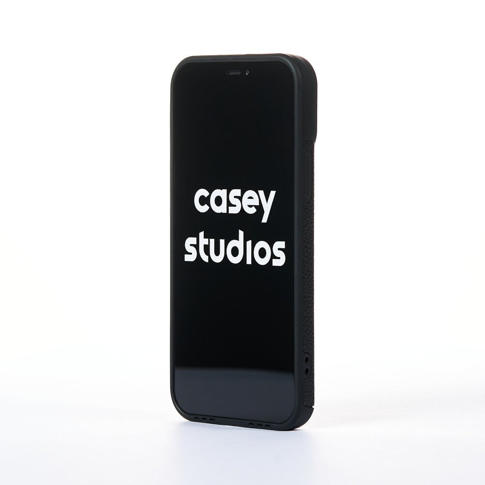 Husa Grained Leather - iPhone 12 Pro - Negru