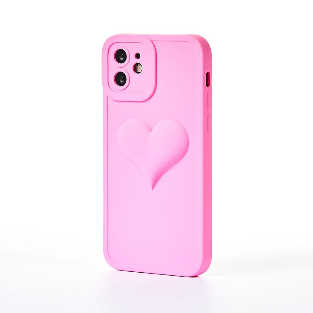 Full Heart Case - iPhone 12 - Hot Pink