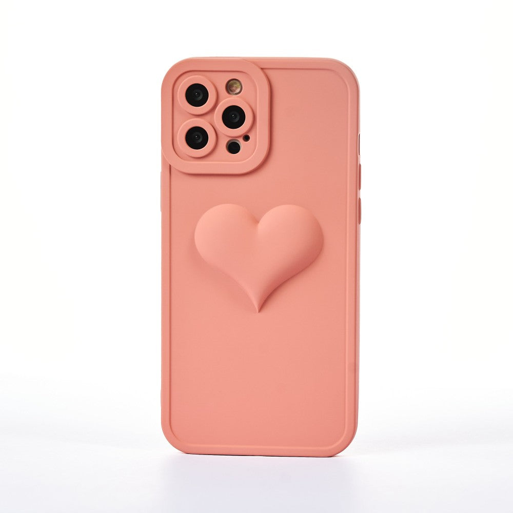 Husa Full Heart - iPhone 12 Pro Max - Roz