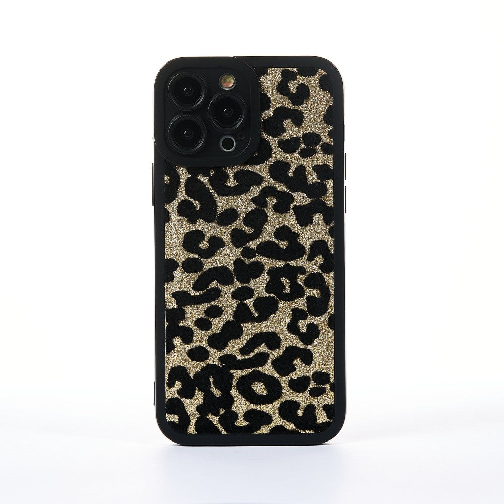Furry Print Case - iPhone 13 Pro Max - Gold