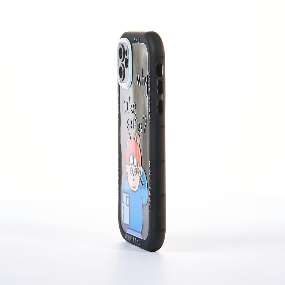 Husa Why? - iPhone 12 - Negru