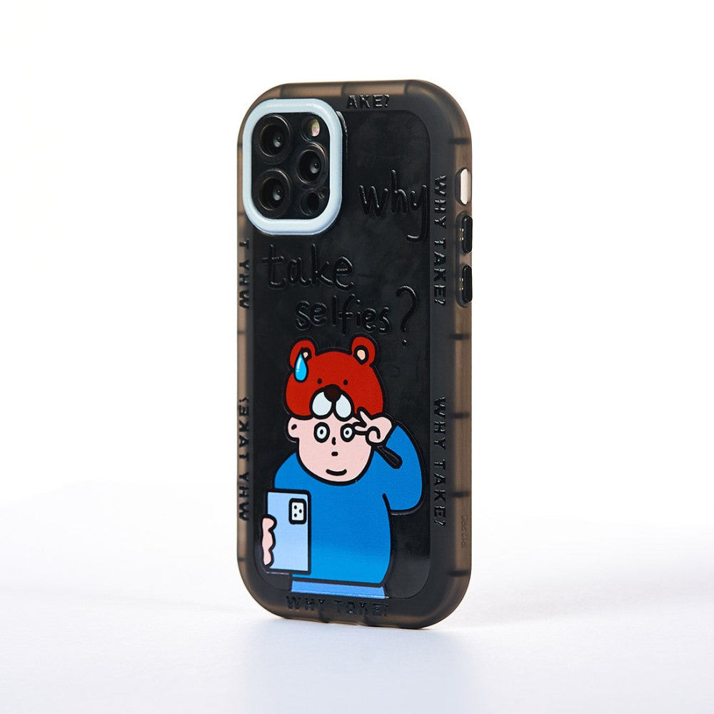 Husa Why? - iPhone 13 Pro - Negru