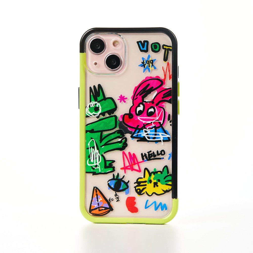 Dino Attack Case - iPhone 13 - Multicolor