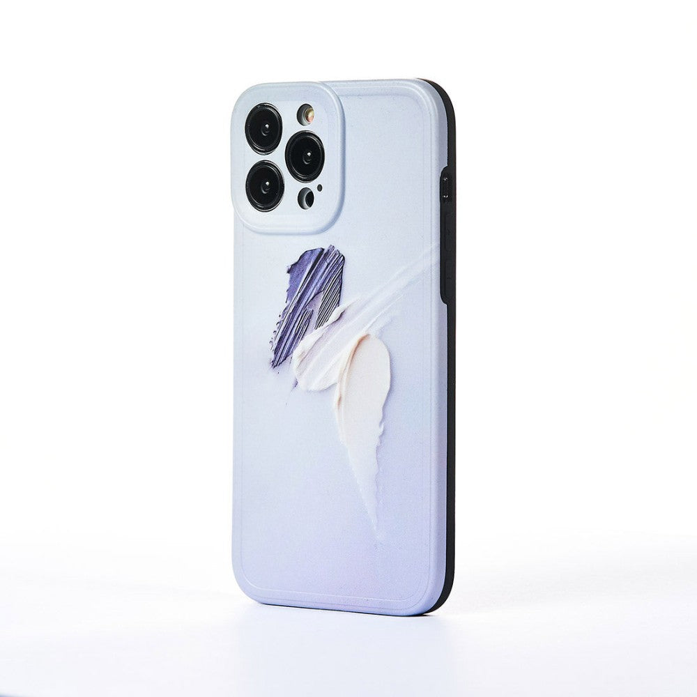 Husa Acryllic Paint - iPhone 13 Pro Max - Mov Deschis