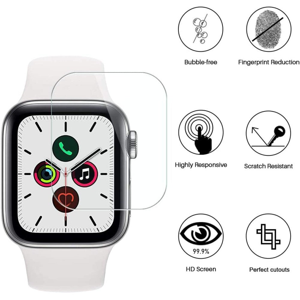 MaxDefense+ Glass Film - Apple Watch 4/5/6/SE - 40MM - Clear