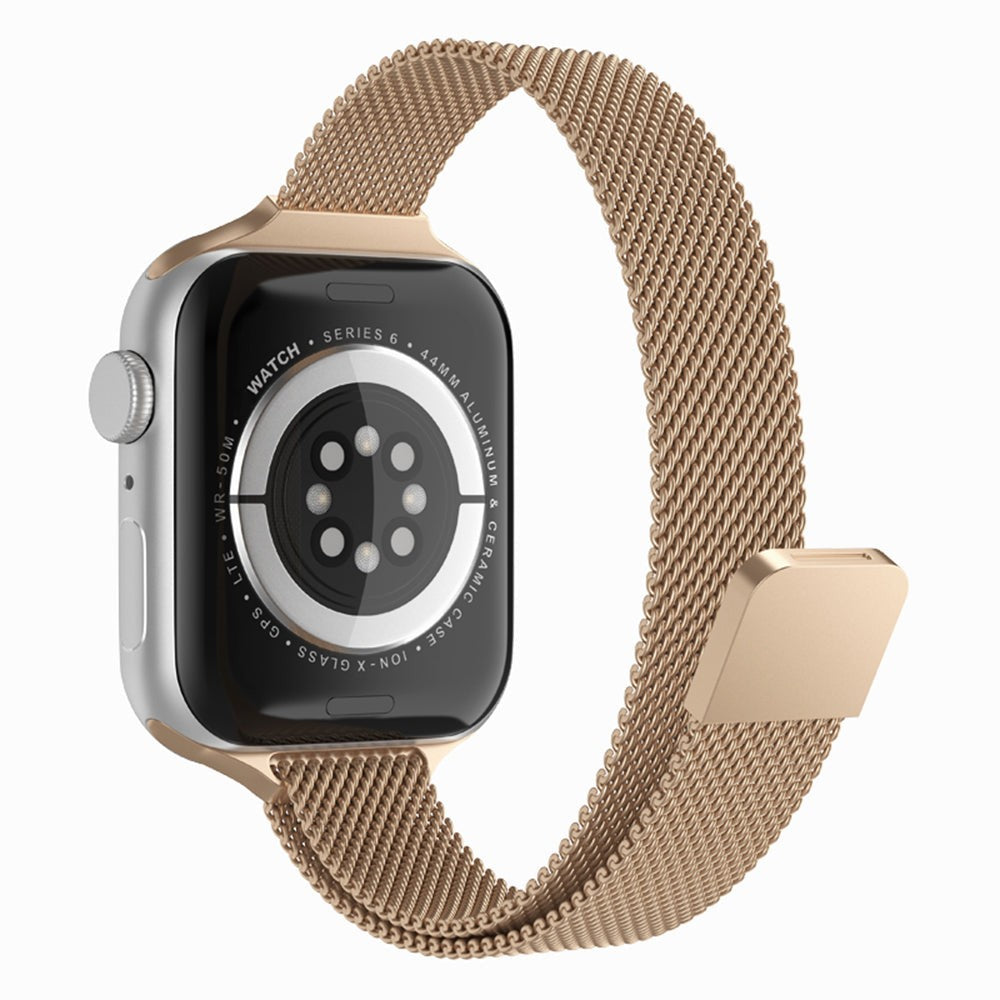 Milanese Slimline Band - Apple Watch 1/2/3/4/5/6/7/8/9/10/11/SE/SE2/SE3/Ultra 1/Ultra 2/Ultra 3 - 42/44/45/46/49 MM - Gold