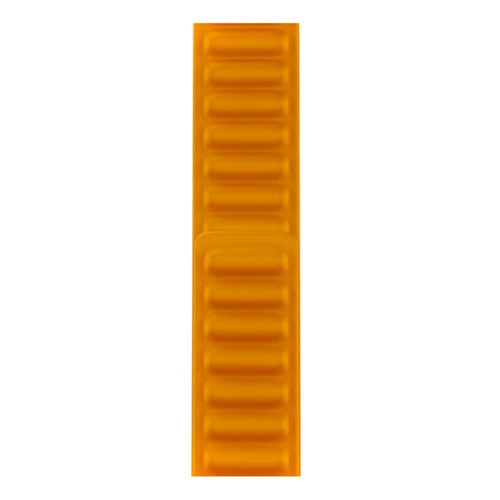 Leather Link Signature Strap - Apple Watch 1/2/3/4/5/6/7/8/9/10/11/SE/SE2/SE3/Ultra 1/Ultra 2/Ultra 3 - 42/44/45/46/49 MM - Orange