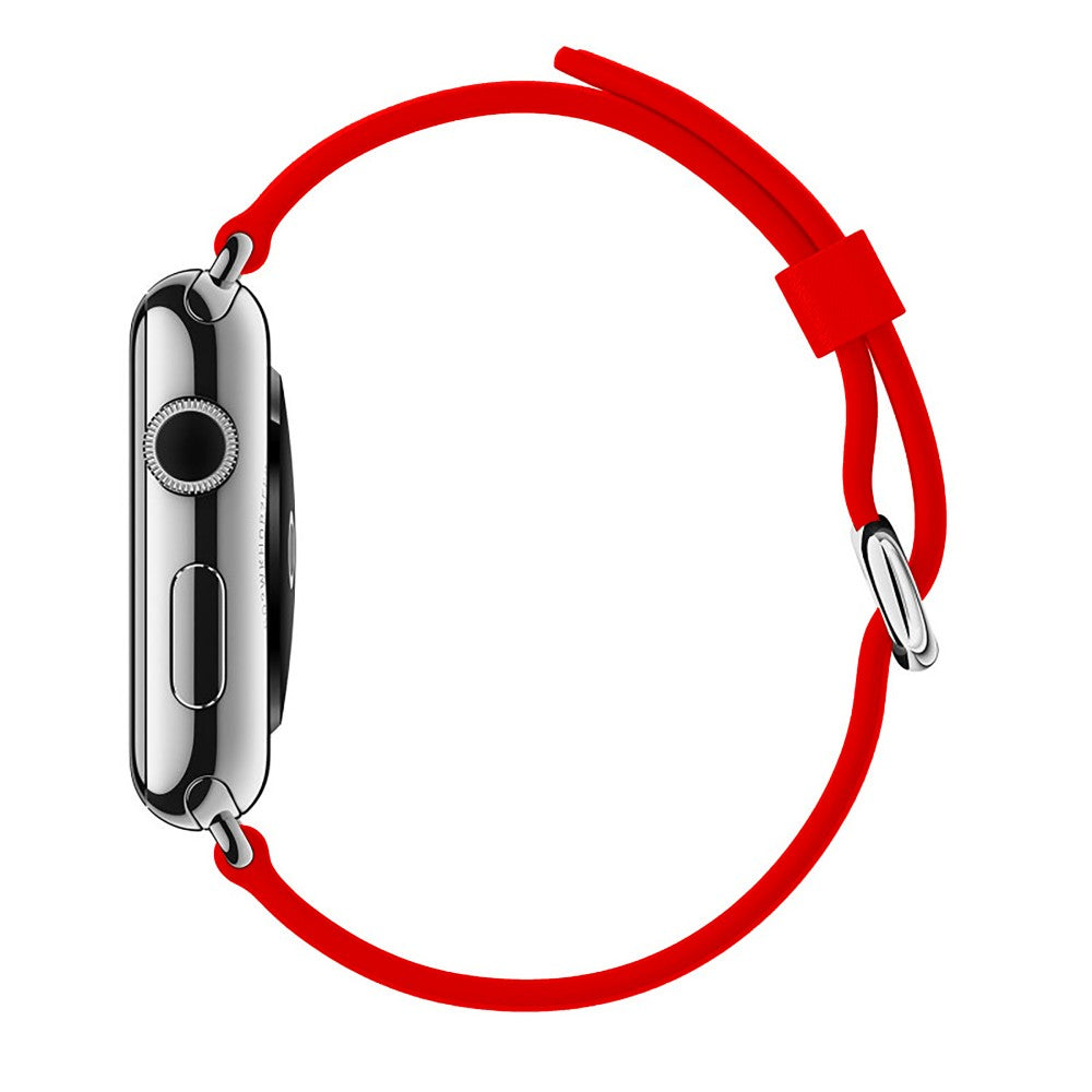 Leather Classic Strap - Apple Watch 1/2/3/4/5/6/7/8/9/10/11/SE/SE2/SE3/Ultra 1/Ultra 2/Ultra 3 - 42/44/45/46/49 MM - Red
