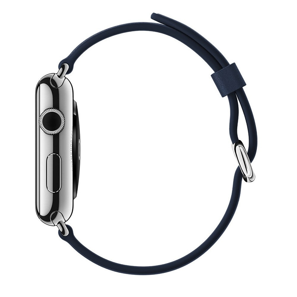 Classic Leather Strap - Apple Watch 1/2/3/4/5/6/7/8/9/10/11/SE/SE2/SE3/Ultra 1/Ultra 2/Ultra 3 - 42/44/45/46/49 MM - Dark Blue