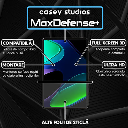 Folie Sticla MaxDefense+ - Xiaomi Pad 5 Pro 12.4 - Clear