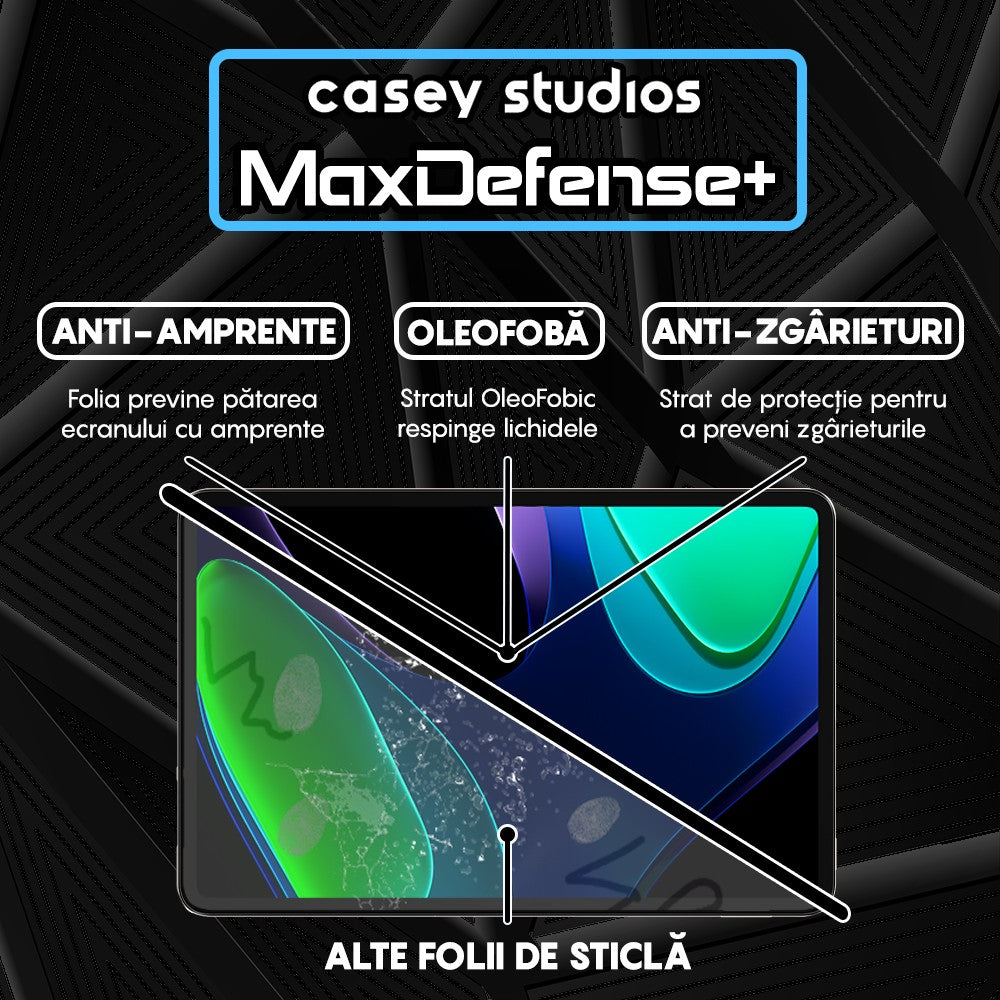 Folie Sticla MaxDefense+ - Xiaomi Pad 5 Pro 12.4 - Clear