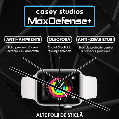 Folie Regenerabila MaxDefense+ - Apple Watch 1/2/3 - 38MM - Negru