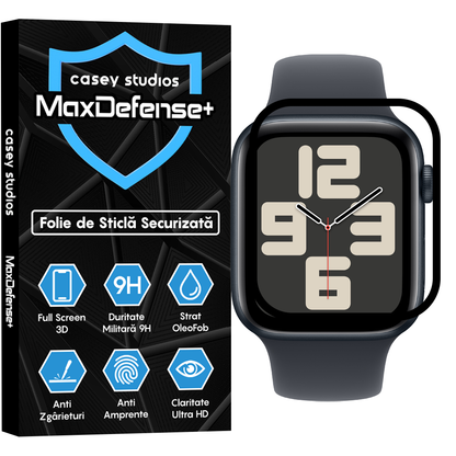 Folie Regenerabila MaxDefense+ - Apple Watch 4/5/6/SE - 40MM - Negru