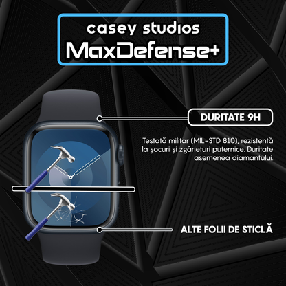 Folie Regenerabila MaxDefense+ - Apple Watch 7/8/9 - 41MM - Negru