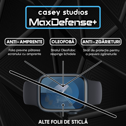 Folie Regenerabila MaxDefense+ - Apple Watch 7/8/9 - 45MM - Negru
