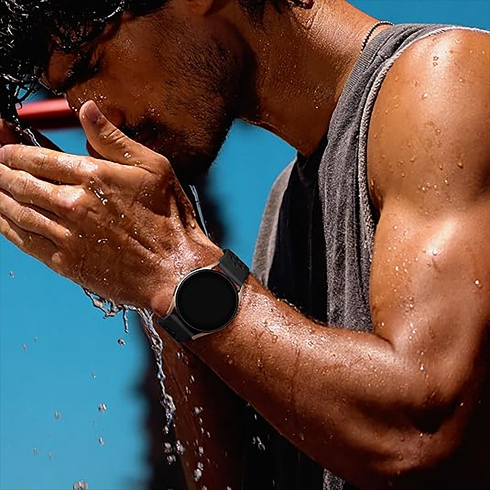 Curea Silicone Flex Loop - Amazfit Bip 5/GTR 4/GTR 3/GTR 3 Pro/GTR 2e/GTR 2/Stratos 3/GTR 47mm - 22mm - Negru