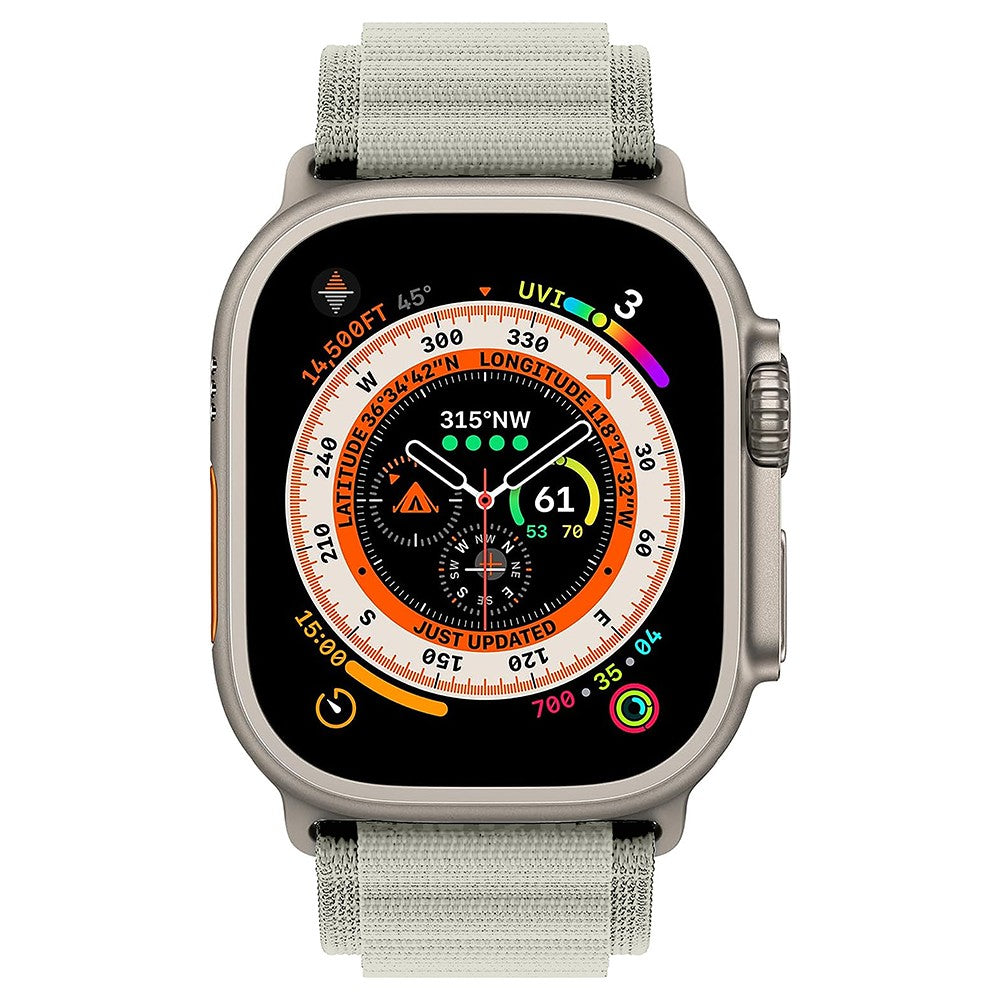 Curea Alpine Adventure - Apple Watch 1/2/3/4/5/6/7/8/9/10/11/SE/SE2/SE3 - 38/40/41/42 MM - Crem