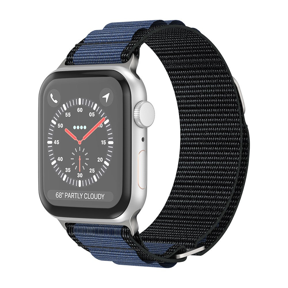 Curea Alpine Adventure - Apple Watch 1/2/3/4/5/6/7/8/9/10/11/SE/SE2/SE3 - 38/40/41/42 MM - Albastru Inchis