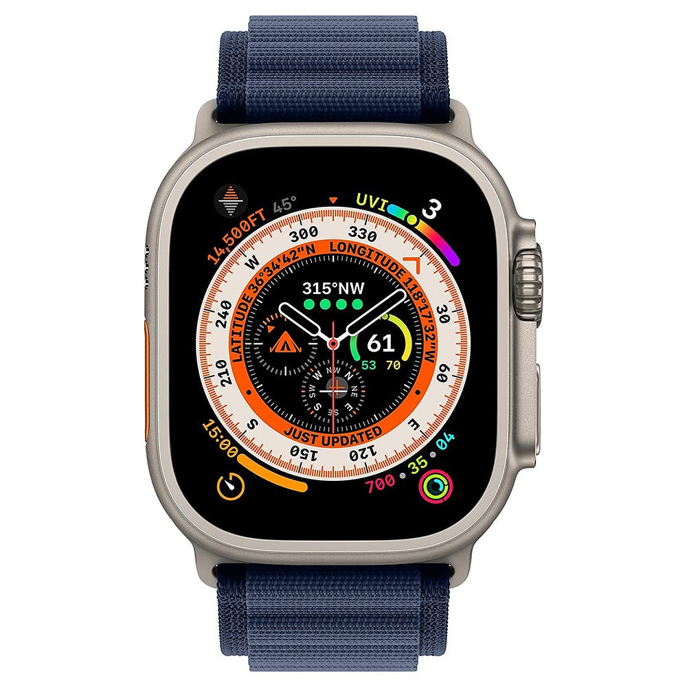 Curea Alpine Adventure - Apple Watch 1/2/3/4/5/6/7/8/9/10/11/SE/SE2/SE3 - 38/40/41/42 MM - Albastru Inchis