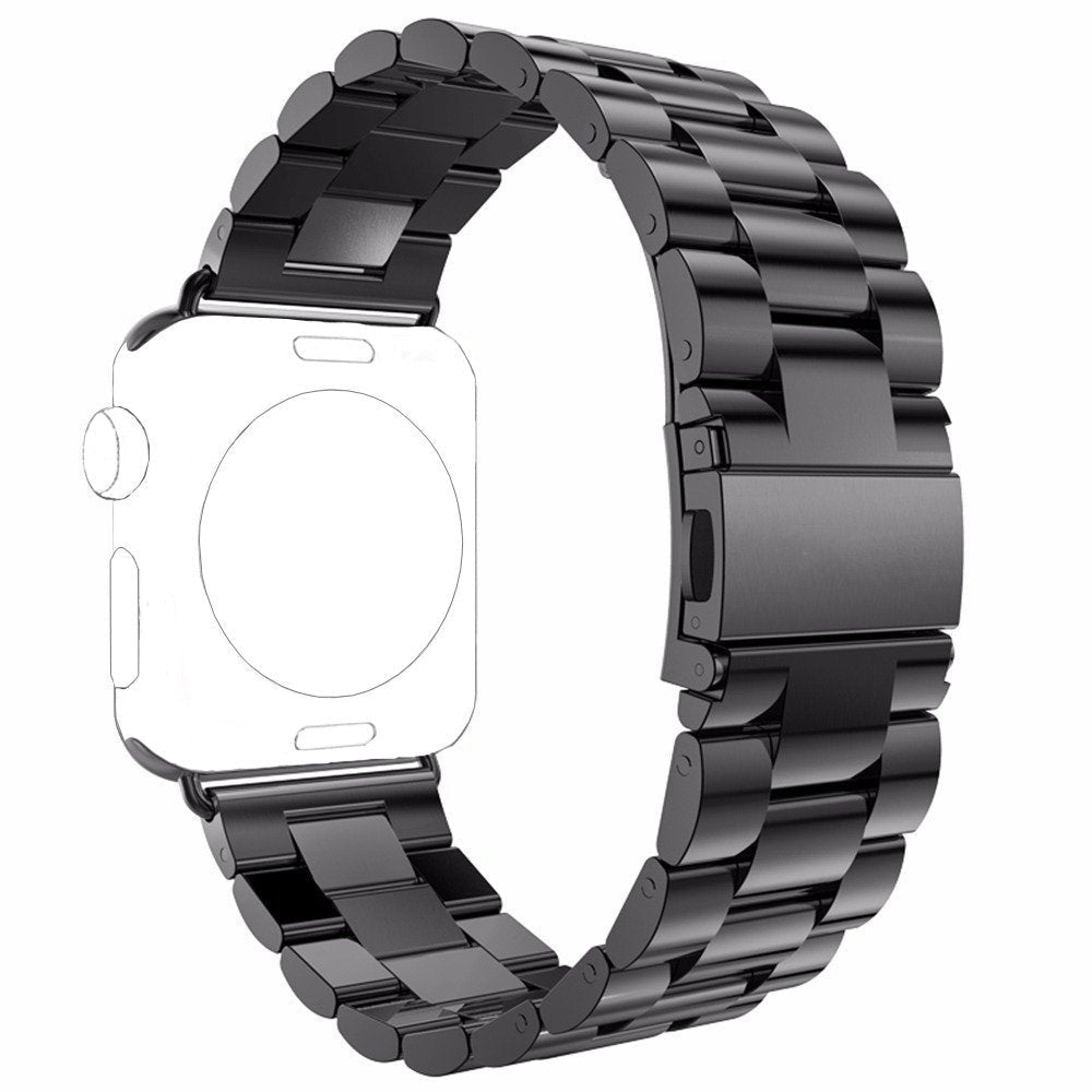 Curea Metallic Link - Apple Watch 1/2/3/4/5/6/7/8/9/10/11/SE/SE2/SE3/Ultra 1/Ultra 2/Ultra 3 - 42/44/45/46/49 MM - Negru