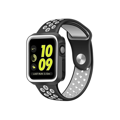 Carcasa Rugged - Apple Watch 4/5/6/SE - 40MM - Negru/Alb
