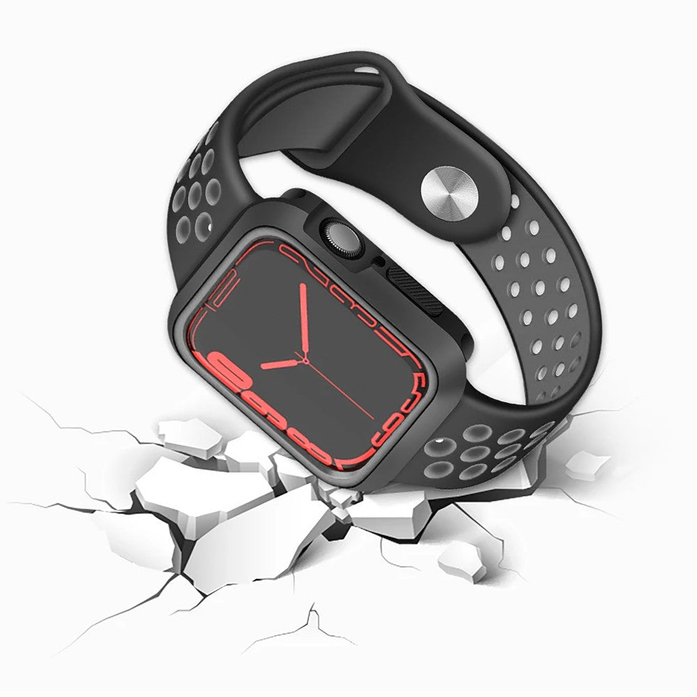 Carcasa Rugged - Apple Watch 7/8/9 - 45MM - Negru/Gri