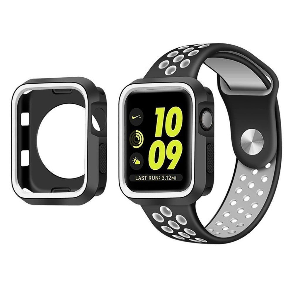 Carcasa Rugged - Apple Watch 7/8/9 - 45MM - Negru/Alb