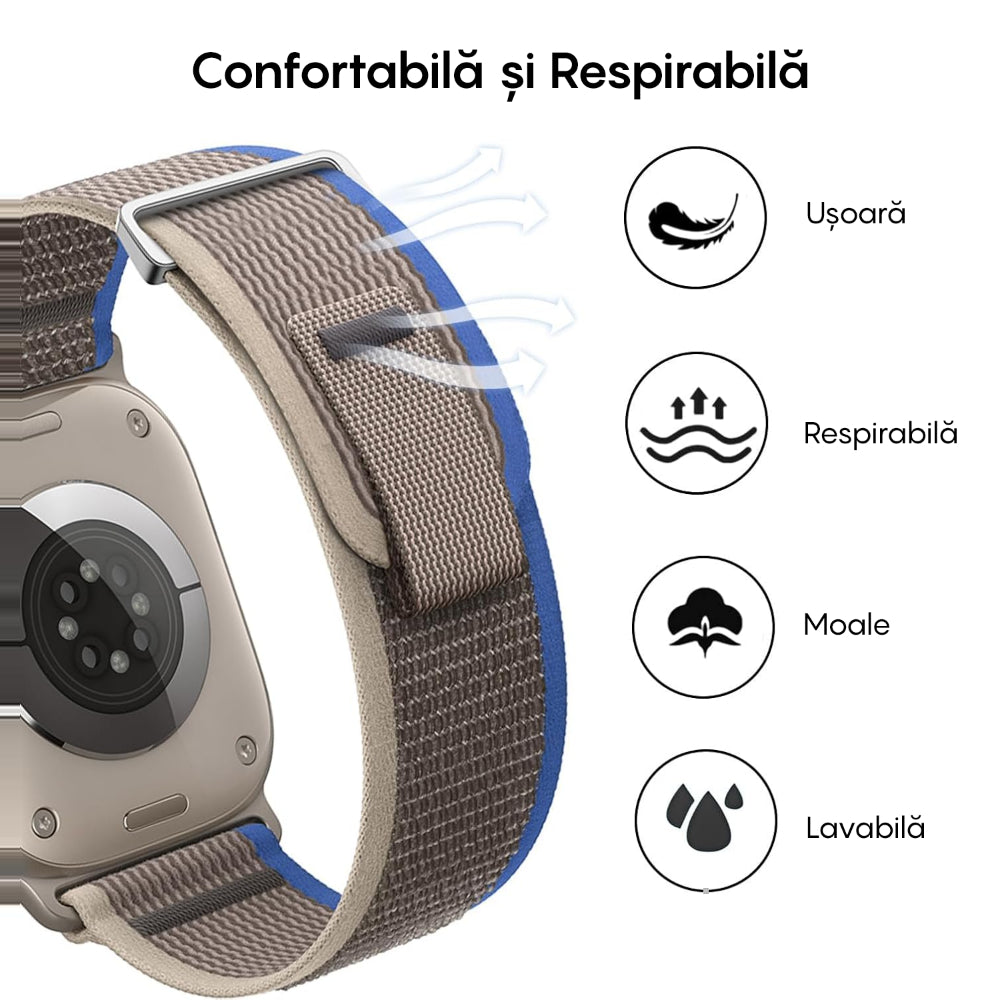 Curea Trail Expedition - Apple Watch 1/2/3/4/5/6/7/8/9/10/11/SE/SE2/SE3 - 38/40/41/42 MM - Maro