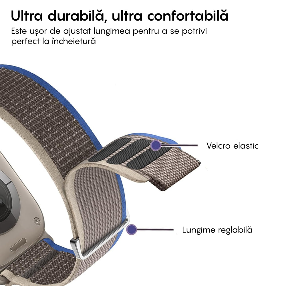 Curea Trail Expedition - Apple Watch 1/2/3/4/5/6/7/8/9/10/11/SE/SE2/SE3/Ultra 1/Ultra 2/Ultra 3 - 42/44/45/46/49 MM - Maro